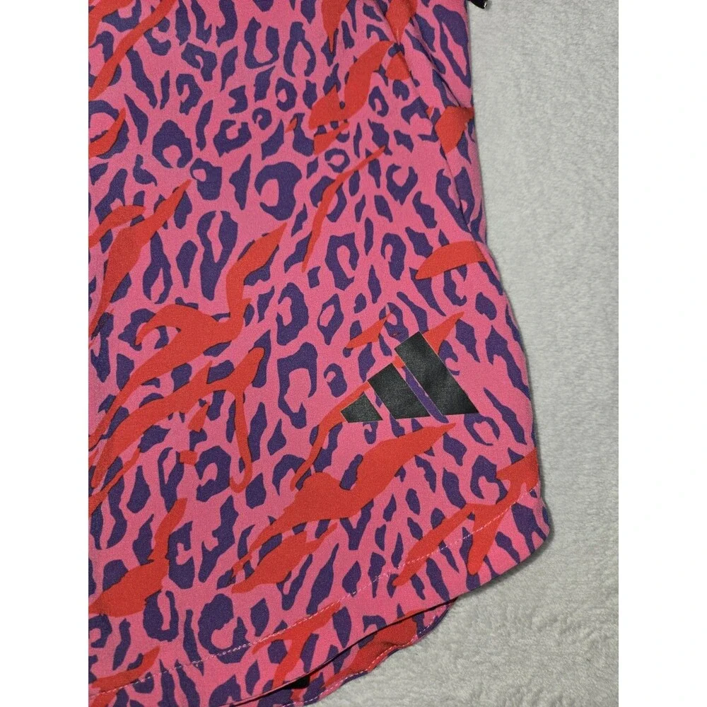 Mens Adidas Aeroready Cody Rigsby HIIT Shorts Animal Print 2 In 1 2XL 36x7 Pink